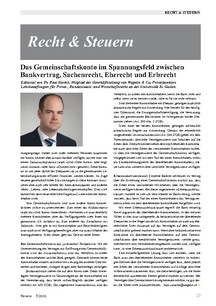 Das Gemeinschaftskonto